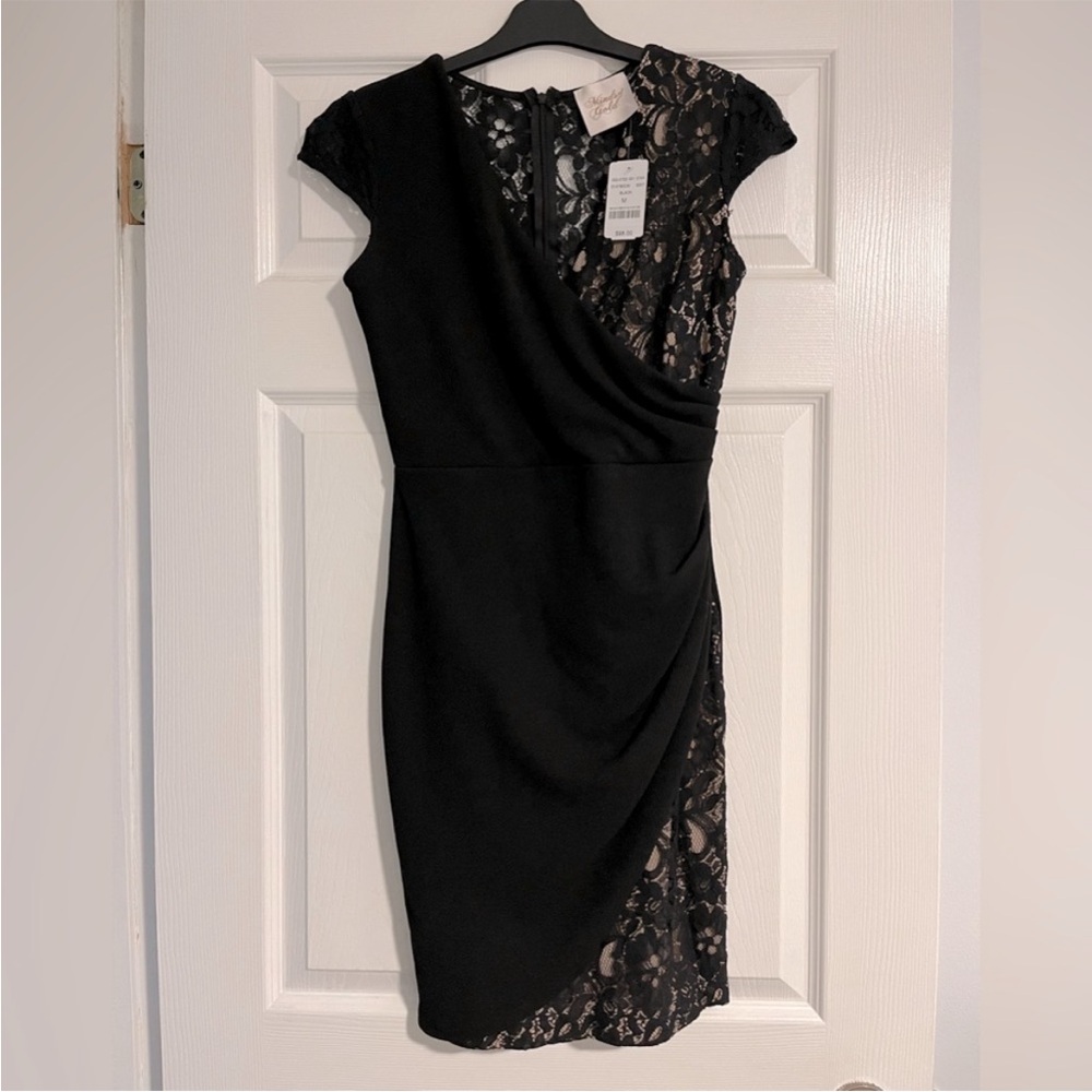NWT Mendocino Black Lace Dress - Picture 2 of 9